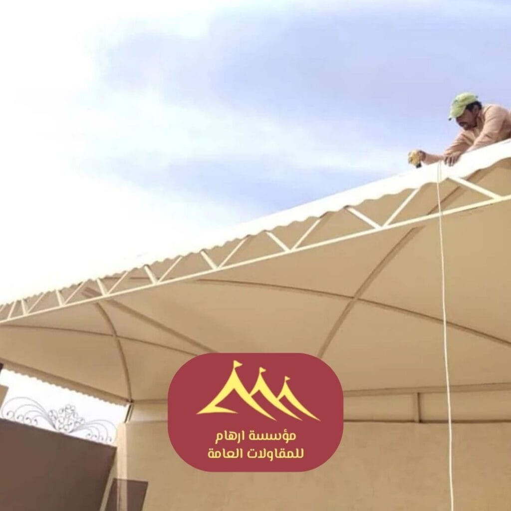 مظلات سيارات PVC مقاومة لحرارة الشمس في الدمام