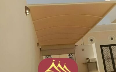 مظلات مداخل أفضل مظلات 2026 القطيف | مؤسسة ارهام للمقاولات العامة